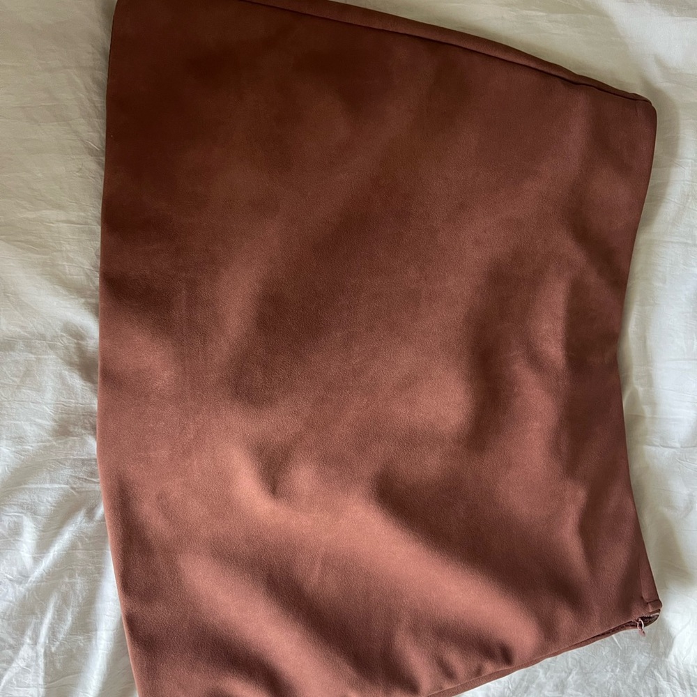Zara Orange Asymmetrical Mini Pencil Skirt for Cocktail